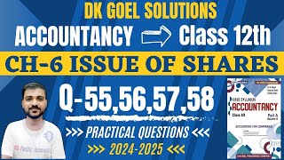 ISSUE OF SHARES CLASS 12  DK GOEL  CH 6 Q55565758 OVER SUBSCRIPTION and FORFEITURE OF SHARES [upl. by Anem11]