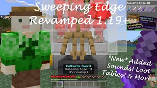 Sweeping Edge Enchantment REVAMPED Minecraft Bedrock [upl. by Neal]