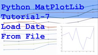 Python MatPlotLib Data From File Tutorial 7 [upl. by Rekoob816]