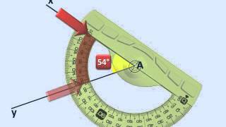 Utiliser un rapporteur pour mesurer un angle [upl. by Galven236]