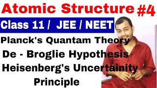 11 Chap 2  Atomic Structure 04  De Broglie Wavelength  Heisenberg Uncertainity Principle [upl. by Leiso]