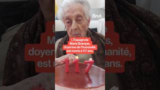 LEspagnole María Branyas doyenne de lhumanité est morte à 117 ans [upl. by Nimref474]