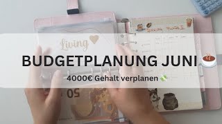 JUNI Budget Planung ☕️  Wir verteilen mein Gehalt  5 Jahres Plan 💰 [upl. by Ennaitak]