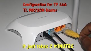 Configure TP Link wireless router  TLWR720N in JUST 2 MINUTES [upl. by Amlus]