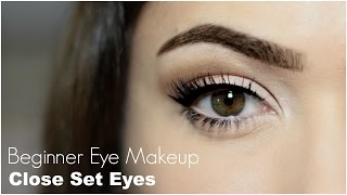 Beginner Eye Makeup For Close Set Eye [upl. by Neenaj]