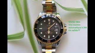 TEVISE T801 Une montre automatique chinoise ⌚️ à 20€ on valide [upl. by Krock]