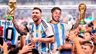 24 HORAS CON MESSI EN LA FINAL DEL MUNDIAL QATAR 2022 [upl. by Keryt]