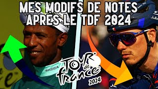 Mes Modifs de notes après le Tour de France 2024  Partie 12 [upl. by Eifos501]