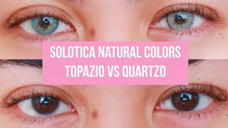 SOLOTICA NATURAL COLORS TOPAZIO VS QUARTZO  2019 COMPARISON [upl. by Kathrine967]