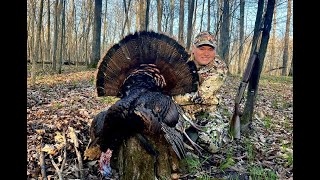 Big Southern Illinois Turkey Self Filmed Hunt [upl. by Atidnan]