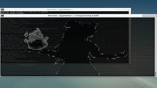 Live ASCII Art via Linux Terminal [upl. by Enytsuj]