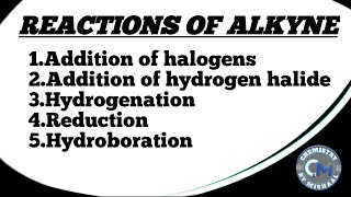 Reactions of Alkynes  Organic Chemistry [upl. by Karlik]