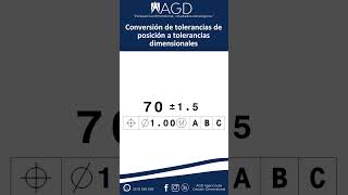 Conversión de tolerancias de posición a tolerancias dimensionales [upl. by Calvano]