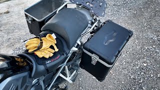 BEST PANNIERS FOR BMW GS R1250 R1200  ZEGA PRO PANNIER KIT BY TOURATECH [upl. by Ainolopa]