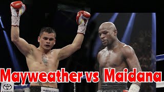 Mayweather vs Maidana Mayweather full mitt amp bag workout video [upl. by Nies806]