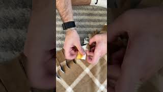 Making a fall tie knot blanket with my husband [upl. by Poulter]