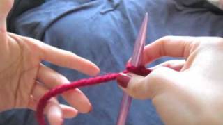 Knitting How To Cast On Casting On Step By Step Tutorial [upl. by Fanchet]