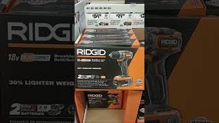 Ridgid Subcompact Brushless Drill Driver at Home Depot 71822 shorts tooldeals diy [upl. by Silda]