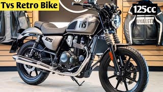 tvs new 125cc retro bike launch in India 2024  features price launch date  tvs upcoming bikes [upl. by Zonda603]