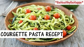 COURGETTE SPAGHETTI RECEPT IN 5 MINUTEN🥗 [upl. by Akerdal]