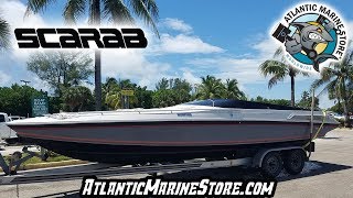 30 Scarab with a 82 540 500HP built by Atlantic Marine [upl. by Marbut987]