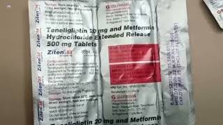 ZitenM 20mg500mg Tablet  Ziten M Tablets  Teneligliptin and Metformin Tablets  Ziten M 20mg500 [upl. by Aneleve643]