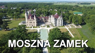 Najpiękniejszy zamek w Polsce  Zamek w Mosznej Spacer po parku wiosną zamek z drona [upl. by Adnarram]