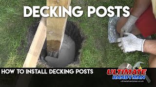 How to install decking posts [upl. by Aspa]