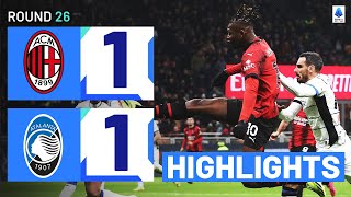 MILANATALANTA 11  HIGHLIGHTS  Leao banger not enough for Milan  Serie A 202324 [upl. by Atselec]