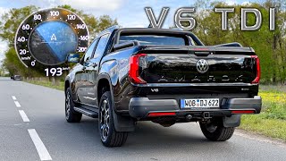 NEW VW Amarok V6 TDI 241 hp 0194 kmh acceleration🏁 [upl. by Nwahsud]