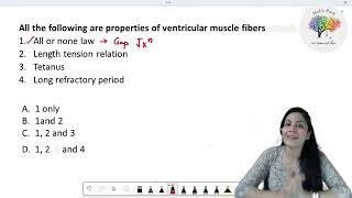 Properties of cardiac muscle  MCQ By Dr Pooja Nigade [upl. by Ythomit]