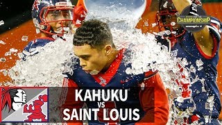 Crusaders flip the script on Red Raiders  SL Replay  Kahuku vs Saint Louis Nov 16 2018 [upl. by Mutua]