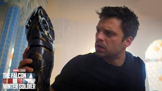 Ayo removes Buckys Hand Scene  The Falcon and The Winter Soldier Clip [upl. by Yellas]