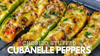 BEST Chorizo Stuffed Cubanelle Peppers [upl. by Lane]