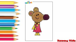 Hey Duggee  Super Norrie  How to Draw  Super Norrie  Easy Step By Step Draw  Hammy Kids [upl. by Eenyaj]