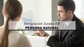 Llenado de declaración  ISR Persona Natural [upl. by Mauer]