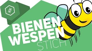 Bienenstich und Wespenstich  Unterschiede Besonderheiten und wer stirbt [upl. by Naraa]