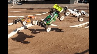 ELECTRIC RC BUGGY RACING 18 SCALE  MAIN FINAL [upl. by Yremrej]