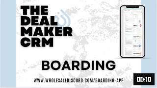 Deal Maker CRM 20  Boarding  My Corp App Guide [upl. by Llednar]