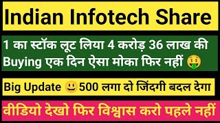 Indian Infotech Share News 🔥 Indian Infotech Ltd Share 🔥 Indian Infotech Share Price 🔥 [upl. by Olaf]