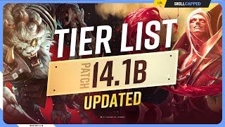 NEW UPDATED TIER LIST for PATCH 141  League of Legends [upl. by Hedva301]