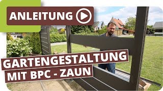 Gartengestaltung mit BPC  Zaunelementen und Gartenbeleuchtung Ideen amp Tipps [upl. by Minton965]