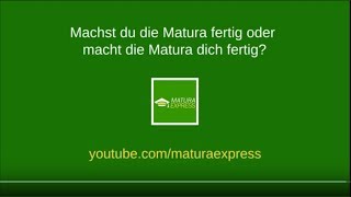 MaturaExpress  so kommst du sicher zur Matura [upl. by Corron837]