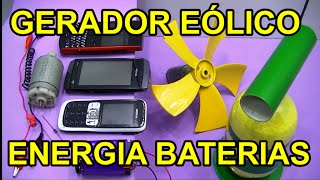 Veja Como Fazer Gerador Eólico Que Gera Energia Elétrica Com Vento e Com Material Reciclável [upl. by Malsi]