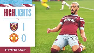 West Ham 10 Manchester United  Benrahma Strike Stuns Visitors  Premier League Highlights [upl. by Leasia]