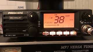 President Electronics MCKINLEY FCC FMAMSSB CB Radio Can’t wait to have one cb [upl. by Ainesy]