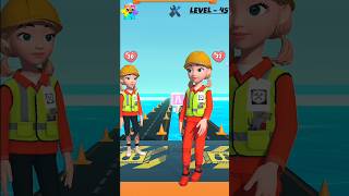 Catwalk dress up 3D Level45 Funny Gameplay Walkthrough shorts gaming catwalk [upl. by Ruhtracm]