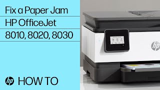 How to Load media and Paper in HP OfficeJet pro 8020 printer series [upl. by Rani]