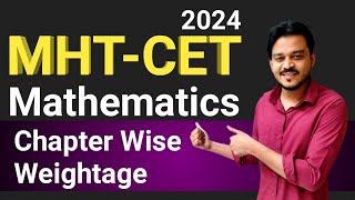 MHTCET Maths Chapter Wise Weightage 2024  HSC Board Exam 2024 [upl. by Leighton696]