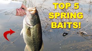 5 Best Lures For Spring Bass Fishing  How To  Bass Fishing [upl. by Elisee]